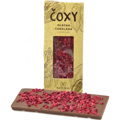 Natural Jihlava ČOXY mléčná s malinami a xylitolem 50 g