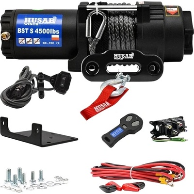 Naviják elektrický BST S 4500 LBS 12V, syntetické lano