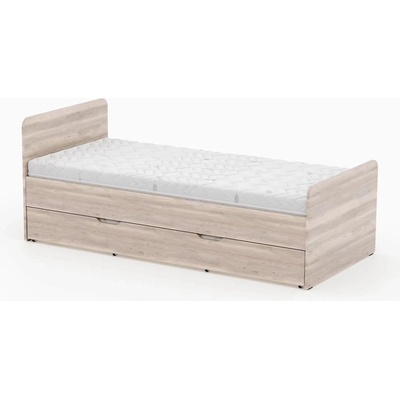 M&K Foam 80221 s přídavným výsuvným roštem dub sonoma