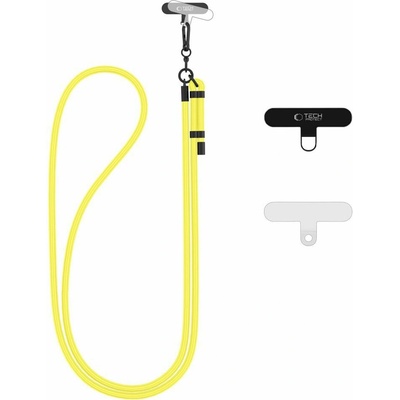 Klíčenka TECH-PROTECT C1S ROPE crossbody popruh neonově žlutý/černý