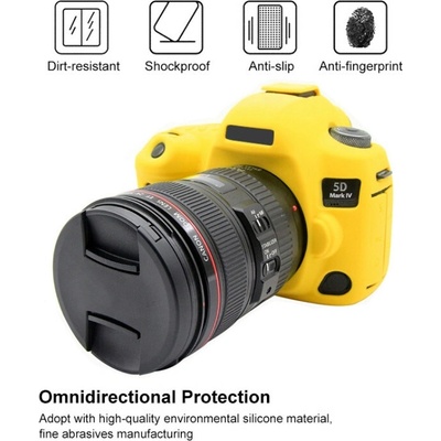 PULUZ silikónové puzdro pre Canon EOS 5D Mark IV žlté