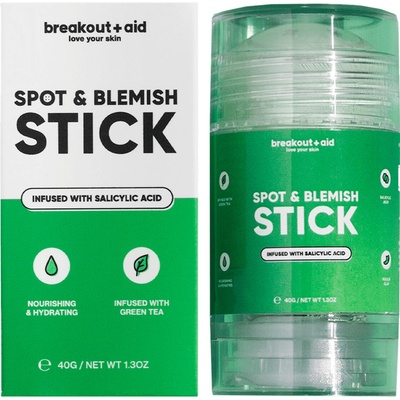 Breakout+aid Spot & Blemish Stick Kaolinová maska na problematickou pleť v tyčince 40 g