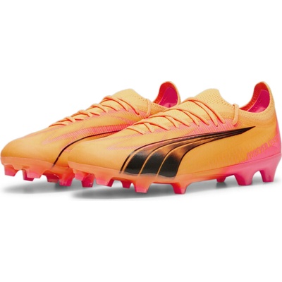 Puma ULTRA ULTIMATE FG/AG Puma Sun Stream Black Sunset Glow Orange Pink růžová