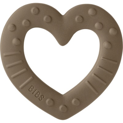 Bibs Baby Bitie Heart HeartDark Oak