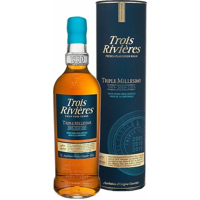 Trois Rivieres Trois Rivières Triple Millésime 2005 & 2010 & 2015 Martinique rhum agricole 42% 0,7 l (holá láhev)