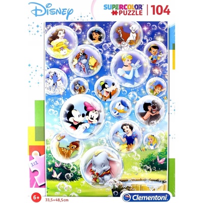 CLEMENTONI Svět Disney 104 dílků