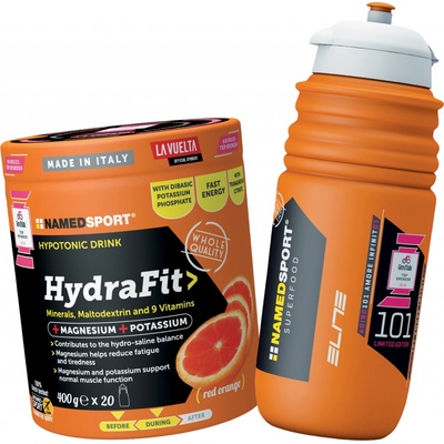 NAMEDSPORT Hydrafit příchuť červený pomeranč + láhev La Vuelta 400 g