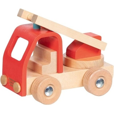 GOKI Dřevěné hasičské auto s žebříkem