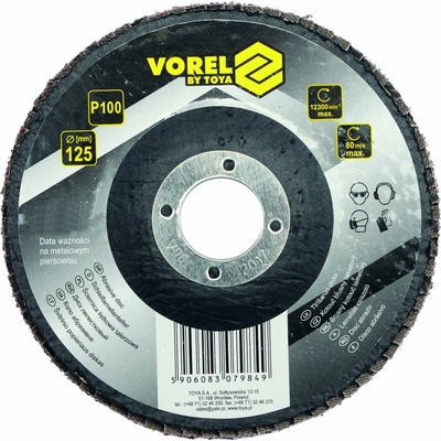 Vorel Kotouč brusný lamelový 125 mm P100 TO-07987