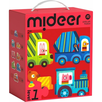 Mideer LEVEL UP! 01 Doprava 8v1 2,3,4,5 a 6 dílků