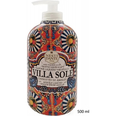 Nesti Dante Villa Sole tekuté mýdlo s pumpičkou Chinotto di Amalfi 500 ml