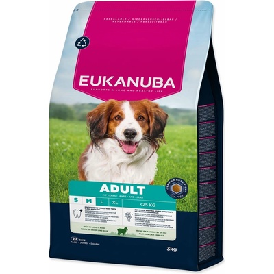 Eukanuba Adult Small and Medium breed rich in lamb 3 kg