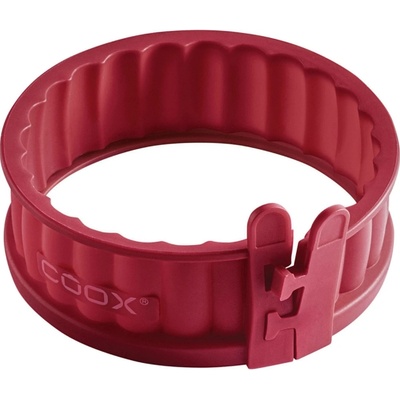 Coox Silikonová forma na koláč se skleněným dnem 12 cm červená