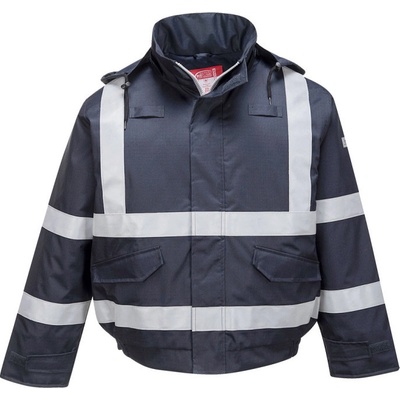 PORTWEST Bunda Bomber Bizflame Rain FR Multi Protection S783, zateplená POR-S783NAR6XL Navy 6XL