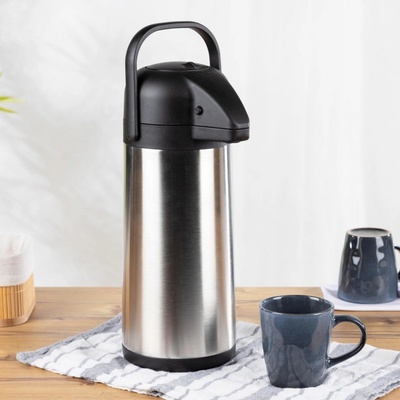Haushalt international Nerezová termoska s pumpičkou 3 l