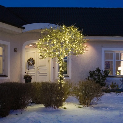 Konstsmide Christmas LED světelný řetěz venkovní 200 černá/teplá bílá 3613-110 – Hledejceny.cz
