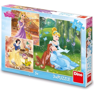 Dino Disney Princezny Volné odpoledne Dino Princezné 3 x 55 dielov