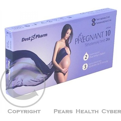 Despharm Těhotenský test PREGNANT 10 2 ks – Hledejceny.cz
