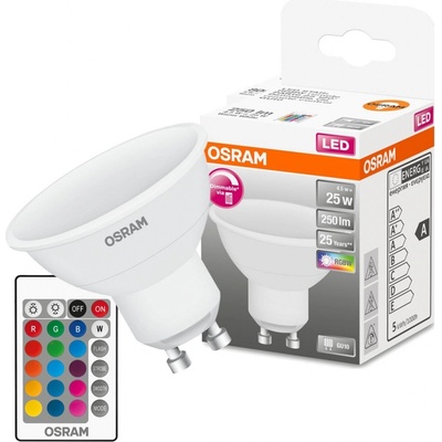 Osram RGBW PAR16 bílá 230V GU10 LED EQ25 2700K G13577 G13577