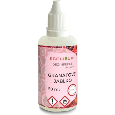 Ecoliquid ANTIVIRAL dezinfekce na ruce - viry, bakterie, plísně 1 l náhradní náplň Vůně: Granátové jablko