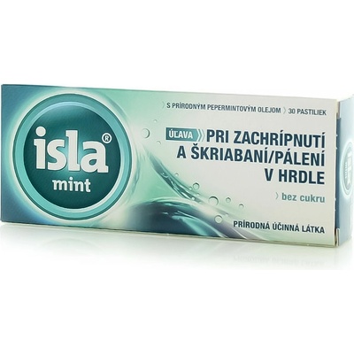 Isla Mint s Prírodným Pepermintovým Olejom pastillky 30 ks