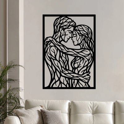 dřevo života Dřevěný obraz MY Zvolte rozměr šxv (cm): 43x60, Zvolte barvu dekoru: Černá