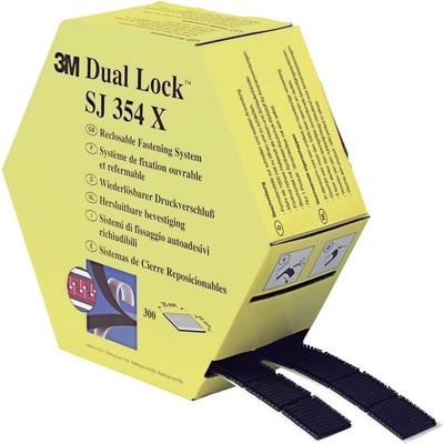 3M SJ354X Dual Lock Pásik so suchým zipsom lepiaci 7500 mm x 25 mm čierna 1 pár