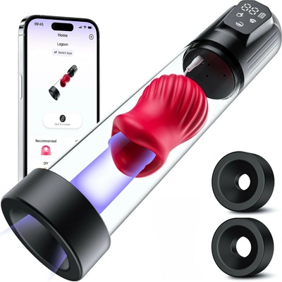 SuperLove Automatic Vaccum Pump Masturbator with Suction & Vibration & App