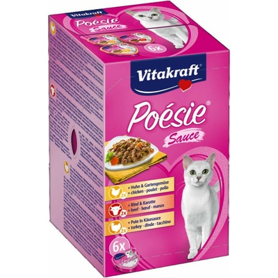 Vitakraft Poésie srdiečka Multipack v omáčke 6 x 85 g