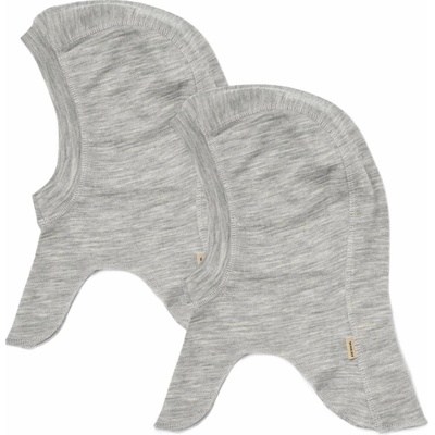 Kukla z merino vlny 2kusy sivá melange grey FELIX WHEAT