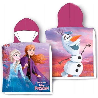 Faro Plážové pončo Ľadové Kráľovstvo Anna Elsa Olaf 55 x 55 cm