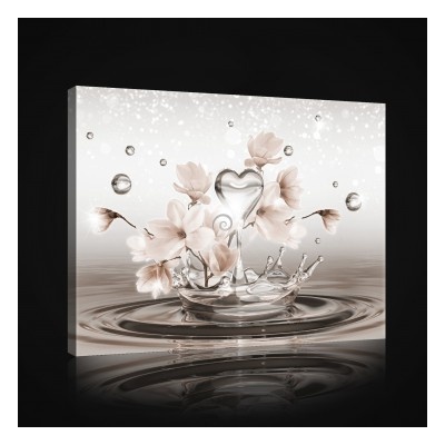 Obraz na plátne obdĺžník - OB1010 - Srdce 60cm x 40cm - O4