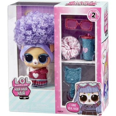 MGA L.O.L. Surprise! Hair Hair Hair Zvířátko PDQ s fialovými vlasy Disco Doggie – Hledejceny.cz