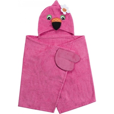 Zoocchini osuška s kapucňou veľká Plameniak