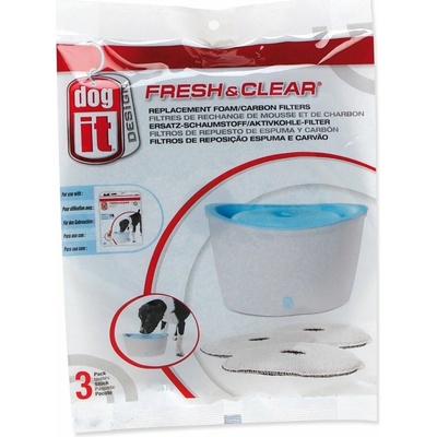 Dogit Fresh&clear náhradní filtr molitan+uhlí do fontány velké 3 ks – Hledejceny.cz