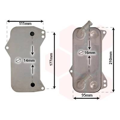 Chladič oleja automatickej prevodovky VAN WEZEL 58013709