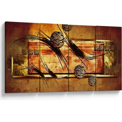 Obraz abstrakcie, štvordielne 160x80 cm