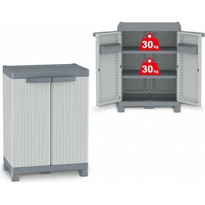 Terry Plastová skříň Wave Base 700 šedá