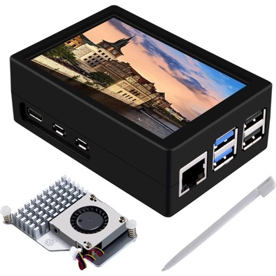 52Pi - 3,5" Dotykový displej včetně krabičky a chladiče pro Raspberry Pi 5 – Hledejceny.cz