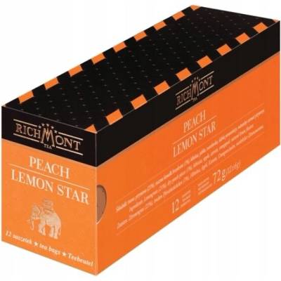 Ovocný čaj Richmont Peach Lemon Star 12x6 g