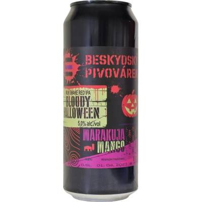 Beskydský pivovárek Bloody Halloween 5% 0,5 l (plech)