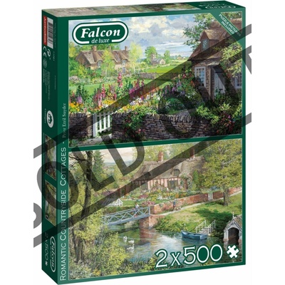 Falcon Jumbo Romantická venkovská stavení 2 x 500 dílků