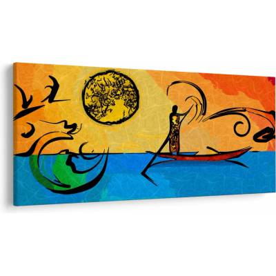 Obraz starověké malby, jednodílný 200x100 cm