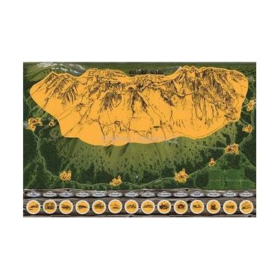 Giftio Stírací mapa Vysoké Tatry Deluxe XL, Letní edice