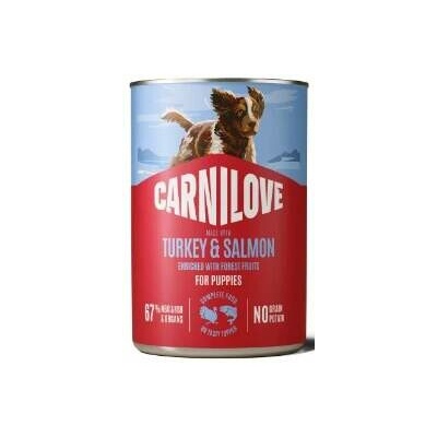 Carnilove Dog Paté Turkey & Salmon for Puppies 6 x 400 g