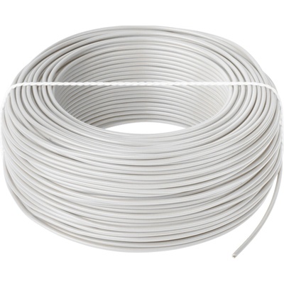 Elektrokabel Lankový vodič H05 V-K 1×0,75 biely L-KAB0855 100 m