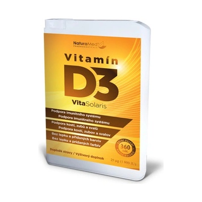 Naturamed Vitamín D3 VitaSolaris 360 tabliet