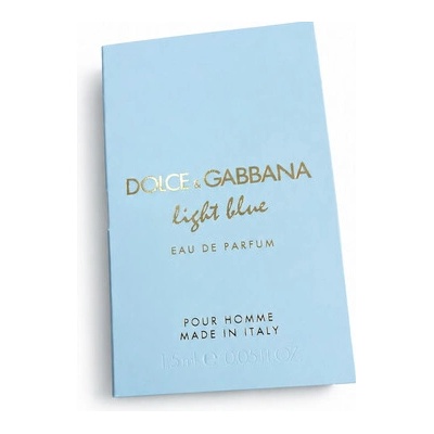 Dolce & Gabbana Light Blue pánska parfumovaná voda pánska 1,5 ml vzorka