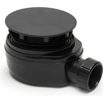 Sifon Optima ke sprchové vaničce průměr 90 mm, nízký černá ESLIMCR90BL