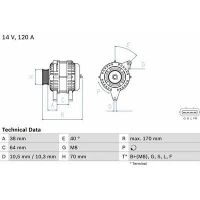 Alternátor BOSCH 0 986 082 720